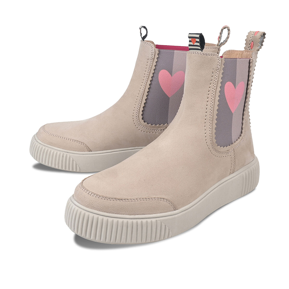 TEA Beige Herz, 43 - Crickit - Stiefeletten aus Leder - Hochwertige Schuhe von CRICKIT