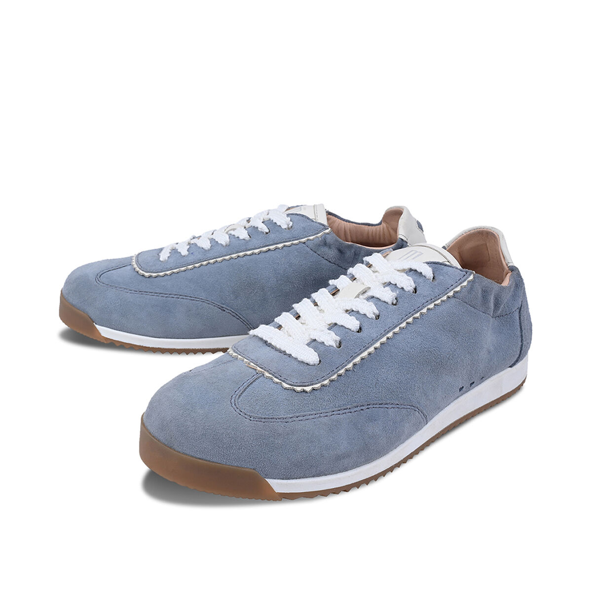 TARA Hellblau Weiß, 36 - Crickit - Ballerina aus Leder - Dunkelblau - Hochwertige Schuhe von CRICKIT