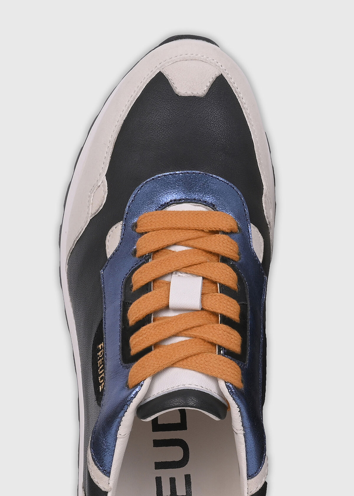 AGATA Suede Schwarz mit Suede Offwhite und Navy AGATA Suede Schwarz mit Suede Offwhite und Navy