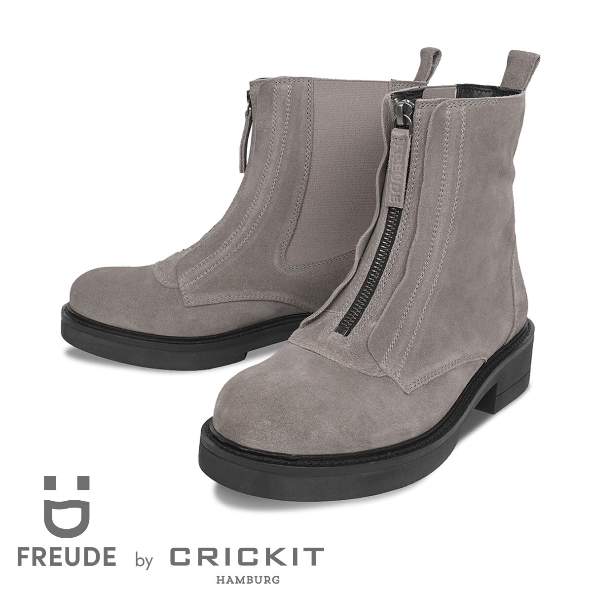 FREUDE BEVERLY Trüffel, 40 - FREUDE - Stiefeletten aus Leder - Oliv - Hochwertige Schuhe von CRICKIT