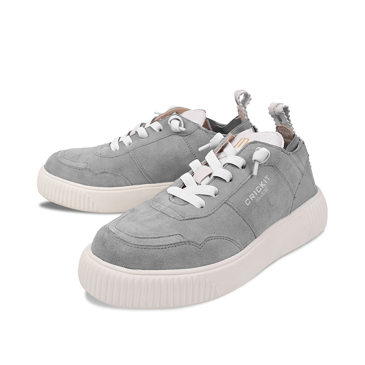 OAKLI Grau, 37 - Crickit - Sneaker aus Leder - Hellgrau - Bequeme Slip On Sneaker - Hochwertige Schuhe von CRICKIT - Leichte Turnschuhe