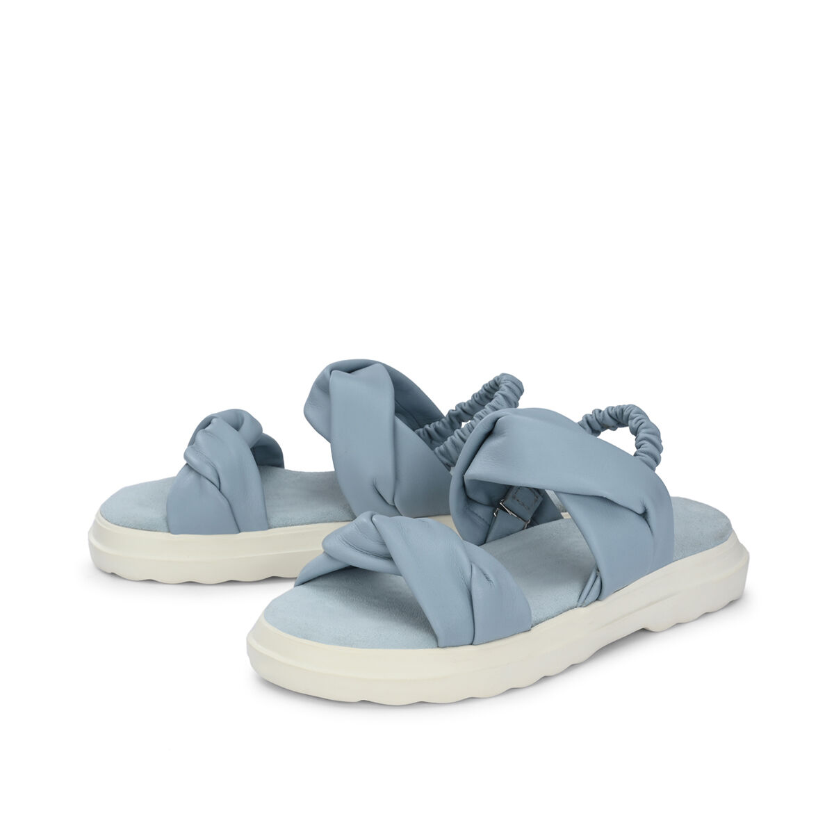 OSTIA Blau, 38 - Crickit - Sandalen aus Leder - Hellblau - Hochwertige Schuhe von CRICKIT