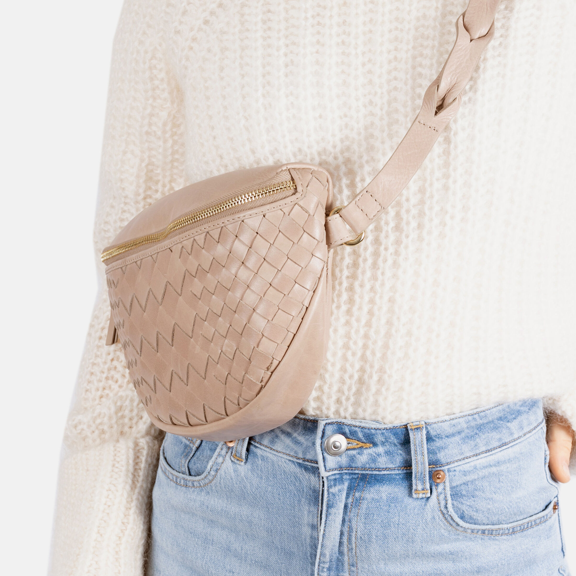 FRIDAY Taupe geflochten