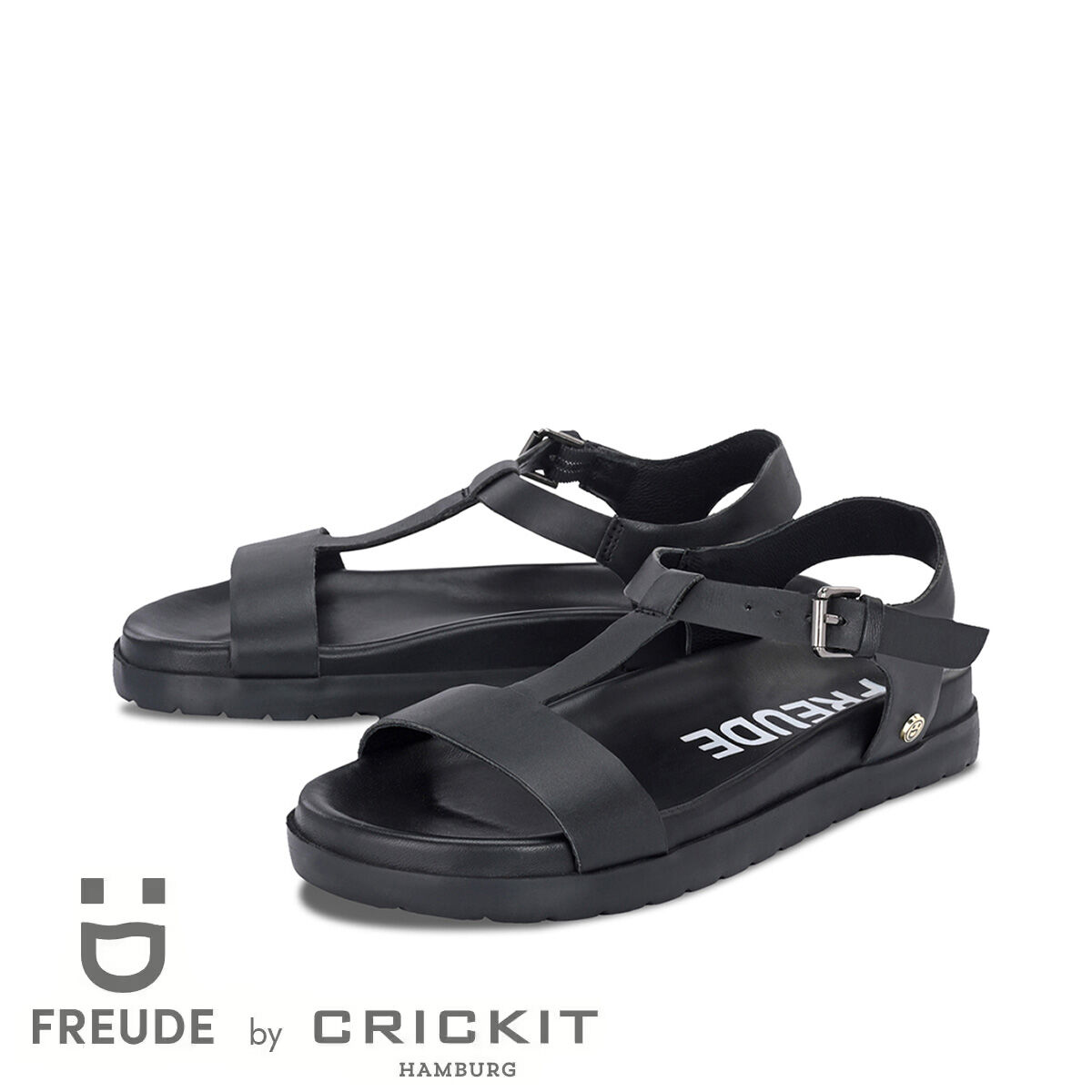 ARTE Schwarz, 38 - FREUDE - Sandalen aus Leder - Hochwertige Schuhe von CRICKIT