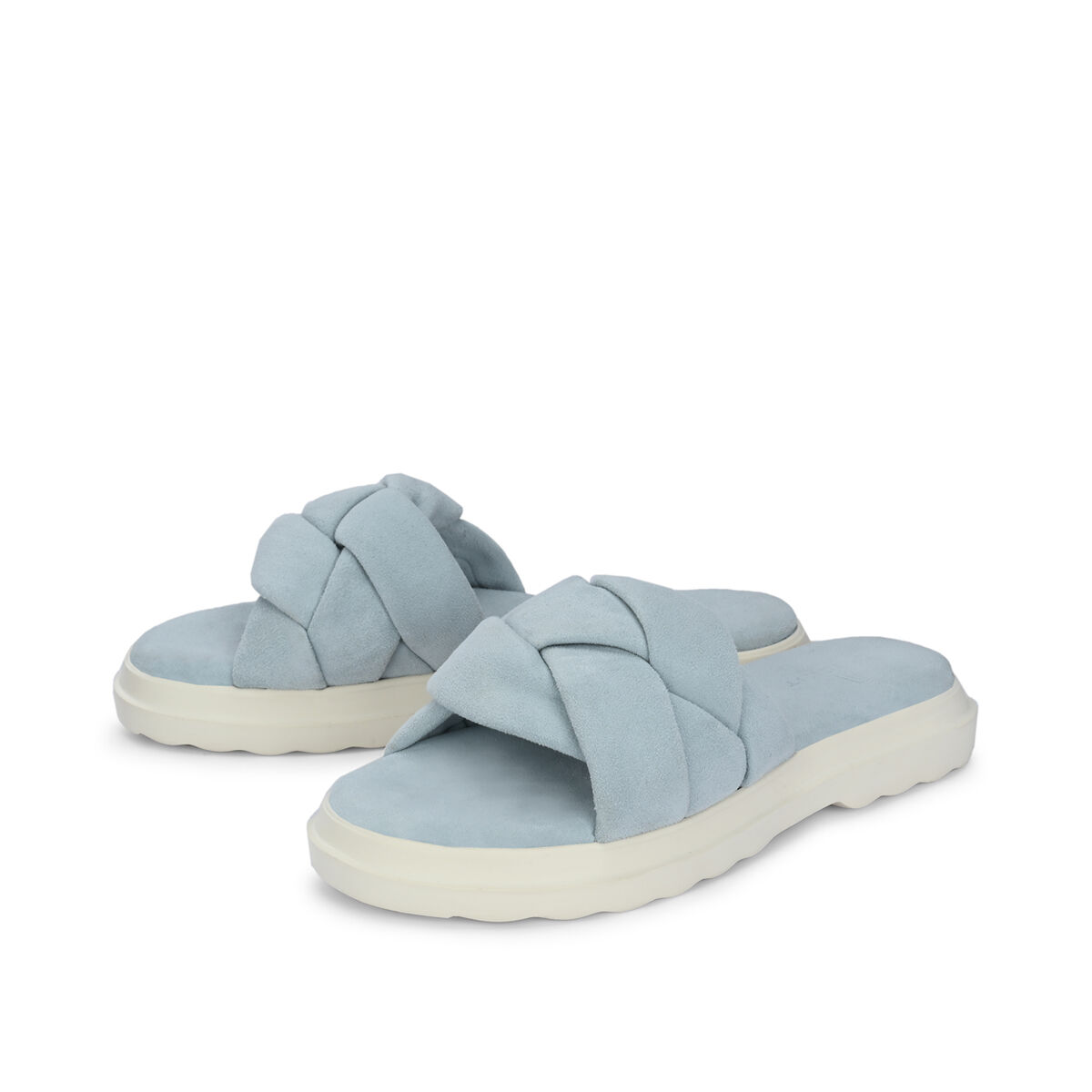 ODELL Suede Blau, 38 - Crickit - Sandalen aus Leder - Hellblau - Hochwertige Schuhe von CRICKIT