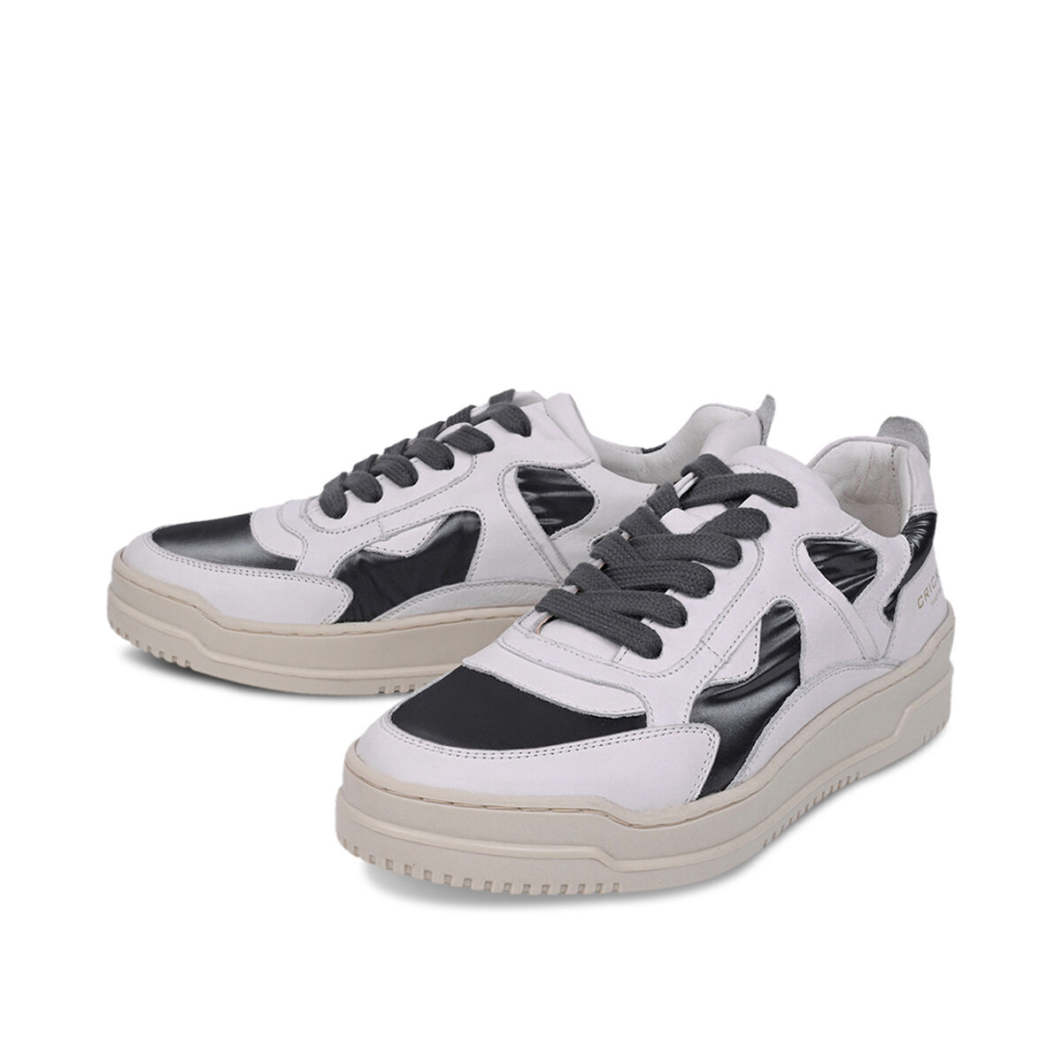 PHILLS Weiss Schwarz, 37 - Crickit - Sneaker aus Leder - Hochwertige Schuhe von CRICKIT - Leichte Turnschuhe