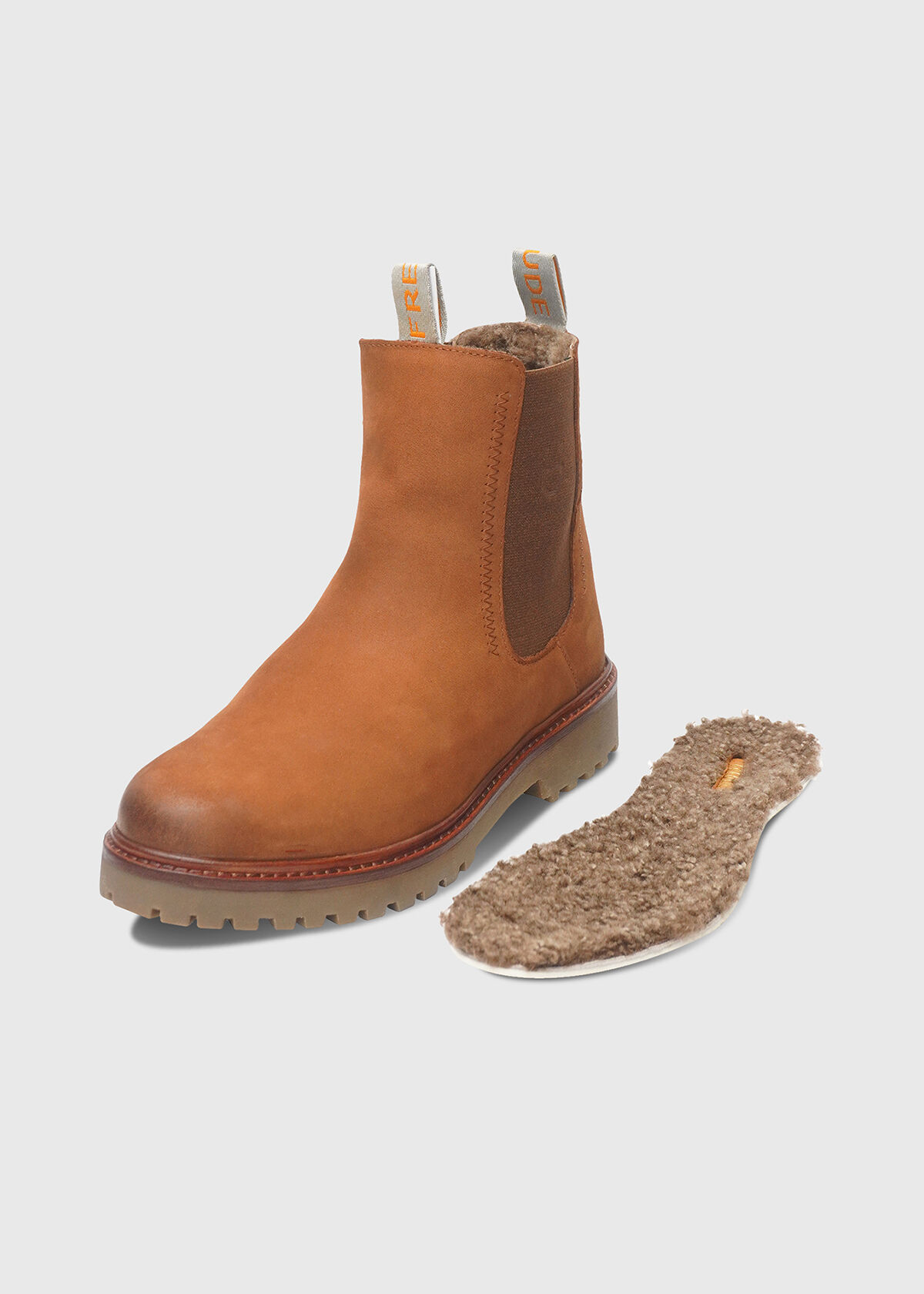 BOA Lammfell Nubuk Cognac mit FREUDE