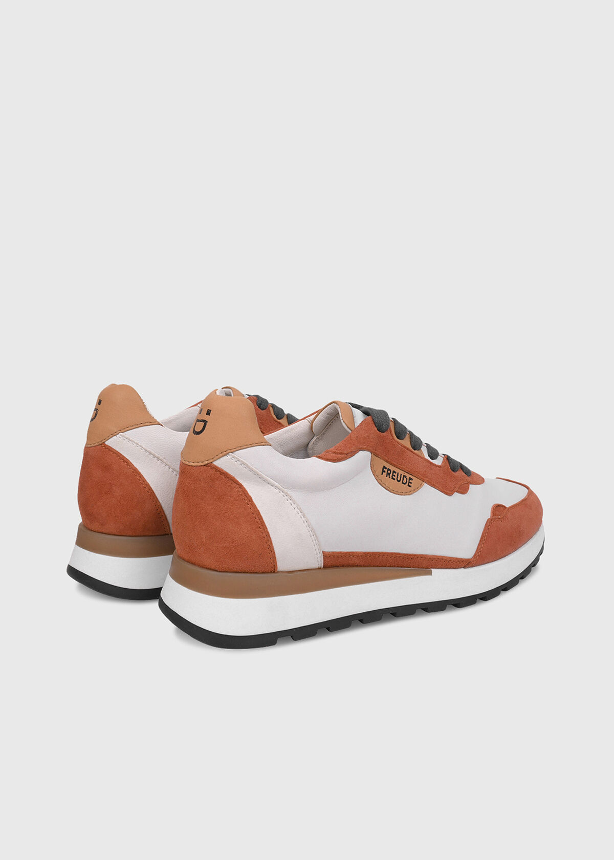 AGATA Suede Cognac mit Offwhite AGATA Suede Cognac mit Offwhite