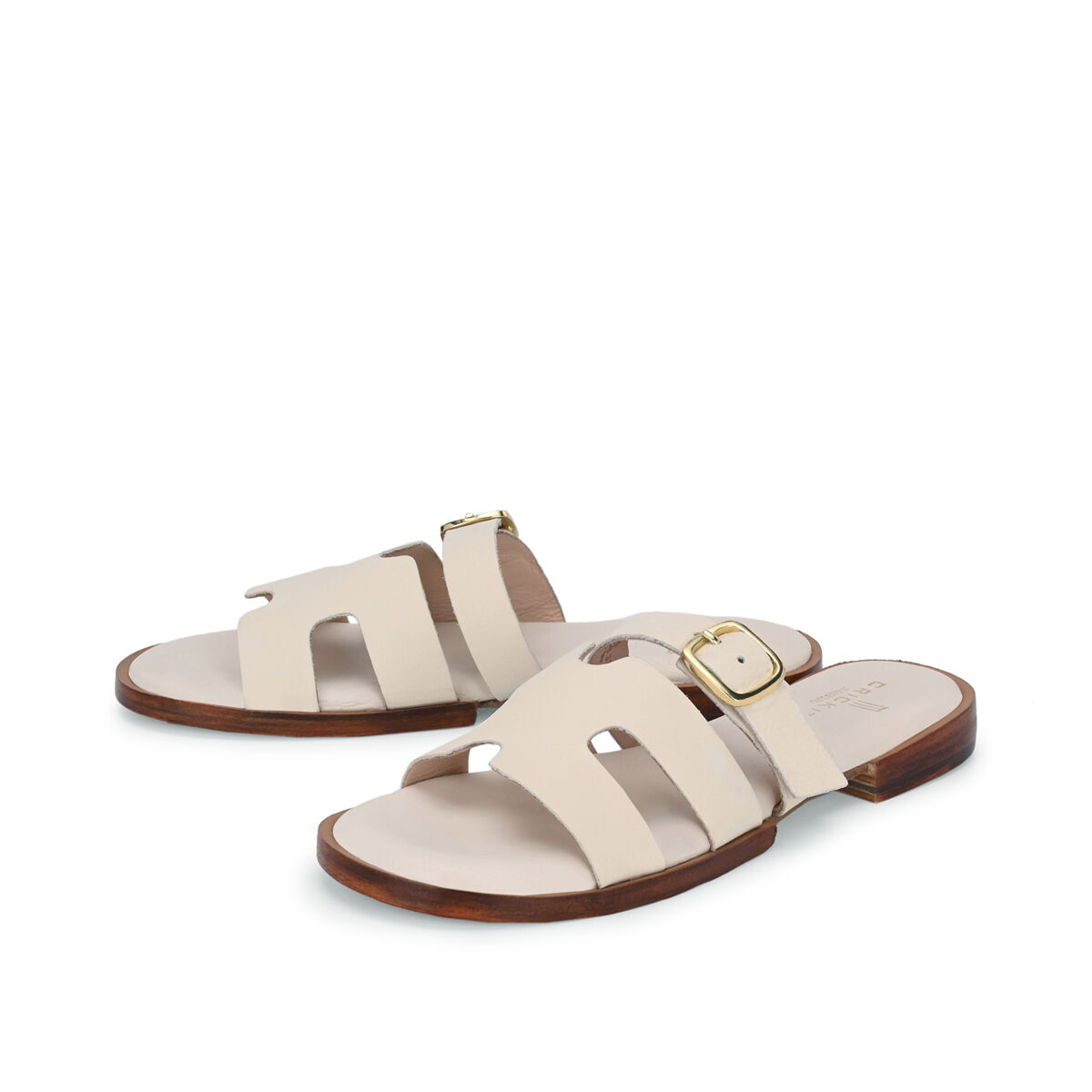 ODETTE Offwhite, 39 - Crickit - Sandalen aus Leder - Hellbeige - Hochwertige Schuhe von CRICKIT