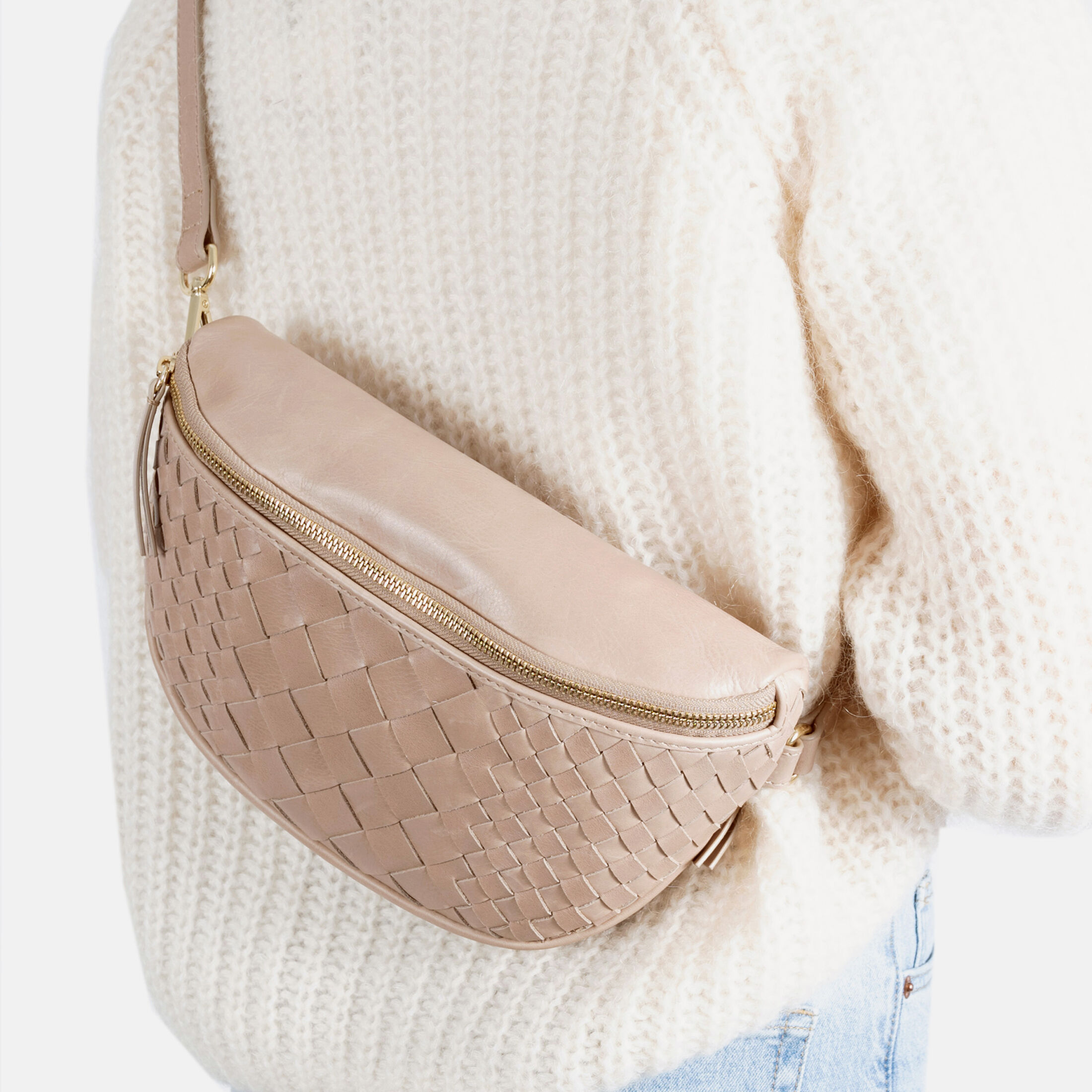 FRIDAY Taupe geflochten
