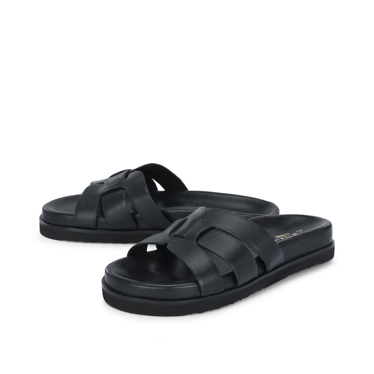 OSTUNI Schwarz, 42 - Crickit - Sandalen aus Leder - Hochwertige Schuhe von CRICKIT