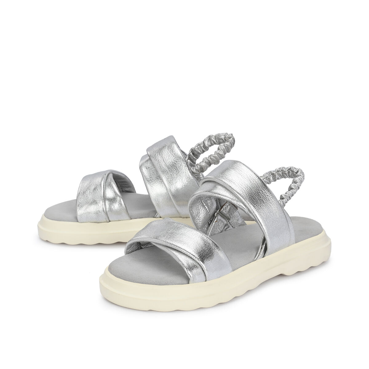 OANA Silber, 37 - Crickit - Sandalen aus Leder - Hochwertige Schuhe von CRICKIT