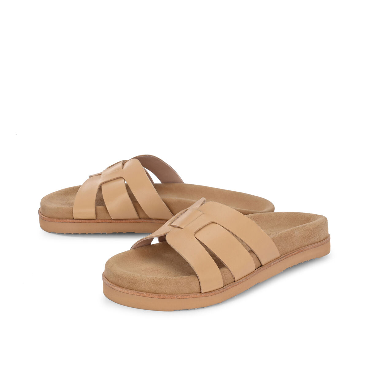 OSTUNI Honig, 39 - Crickit - Sandalen aus Leder - Beige - Hochwertige Schuhe von CRICKIT