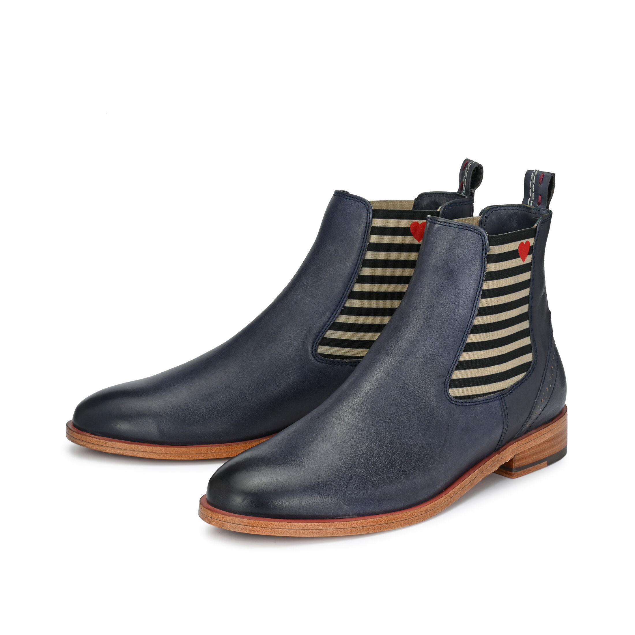 SUVI Blau Streifen, 37 - Crickit - Stiefeletten aus Leder - Hochwertige Schuhe von CRICKIT