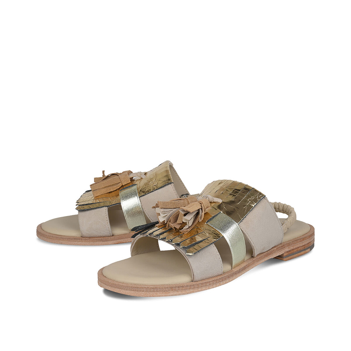 ROJA Ecru, 41 - Crickit - Sandalen aus Leder - Beige - Hochwertige Schuhe von CRICKIT