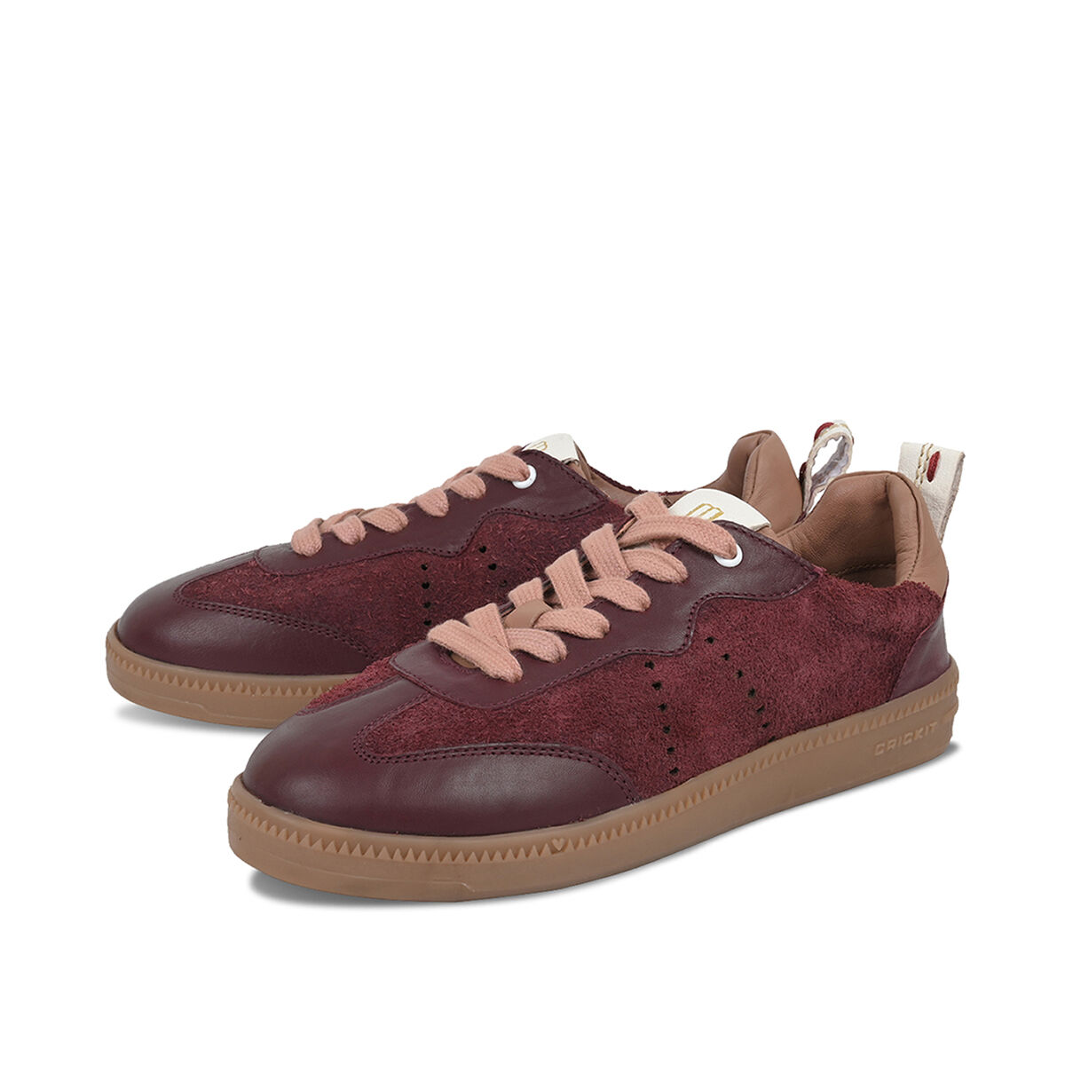 RUNA Rot, 39 - Crickit - Sneaker aus Leder - Bordeaux - Hochwertige Schuhe von CRICKIT - Leichte Turnschuhe