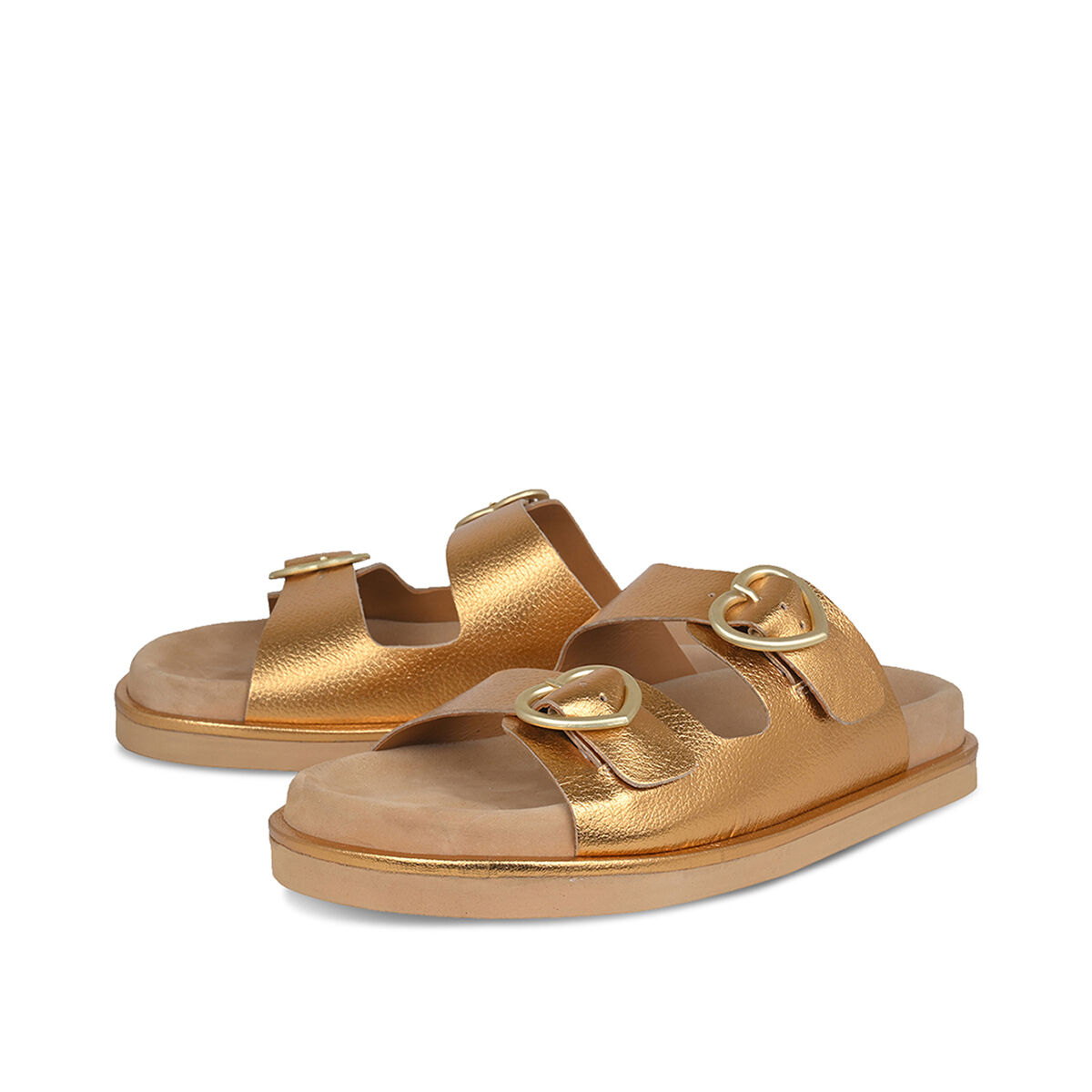 RINA Gold, 36 - Crickit - Sandalen aus Leder - Camel - Hochwertige Schuhe von CRICKIT