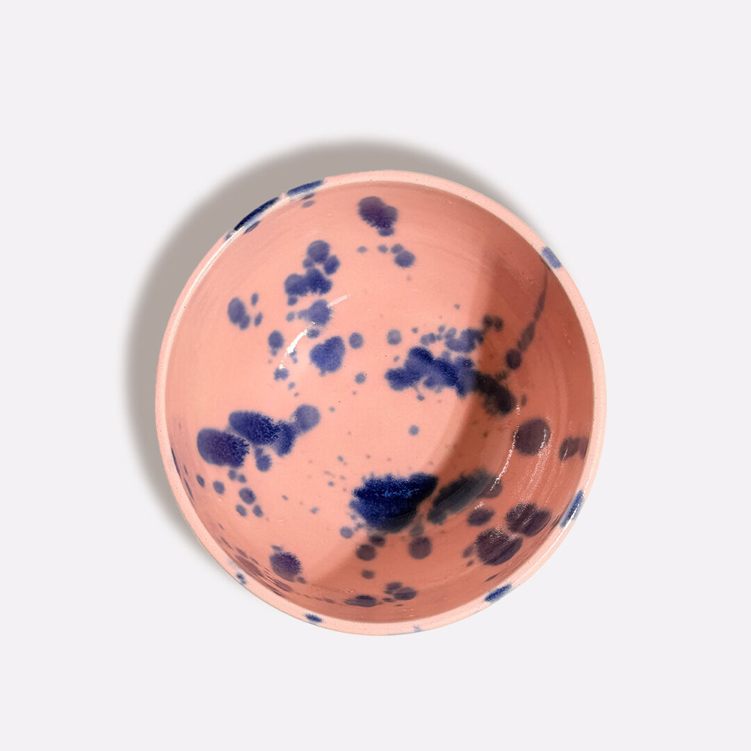 Mood Bowl Pink Blue Speckle