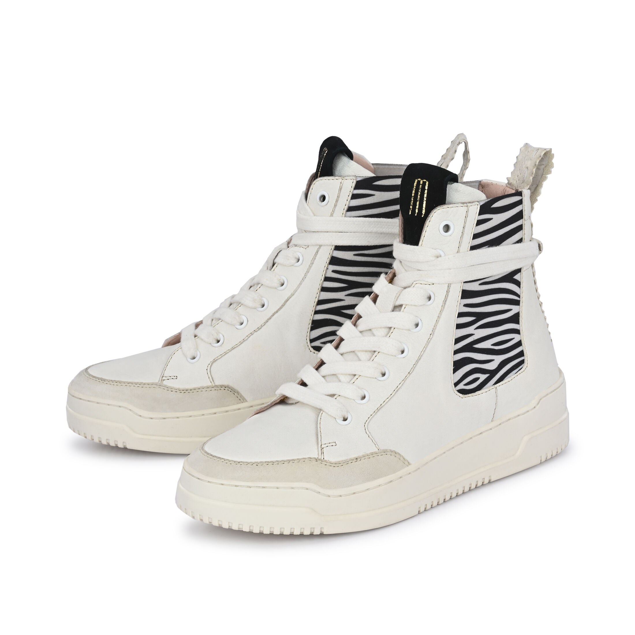 MAXIE Weiß Zebra, 36 - Crickit - Sneaker aus Leder - Schwarz - Hochwertige Schuhe von CRICKIT - Leichte Turnschuhe