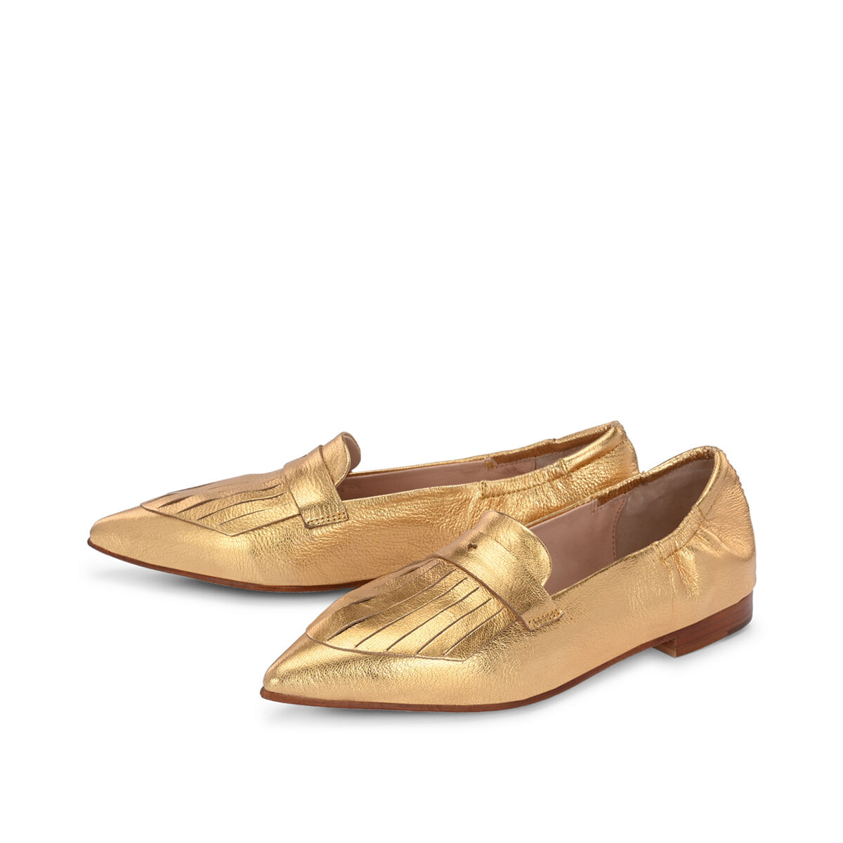 JANET Gold, 38 - Crickit - Loafer aus Leder - Hochwertige Schuhe von CRICKIT