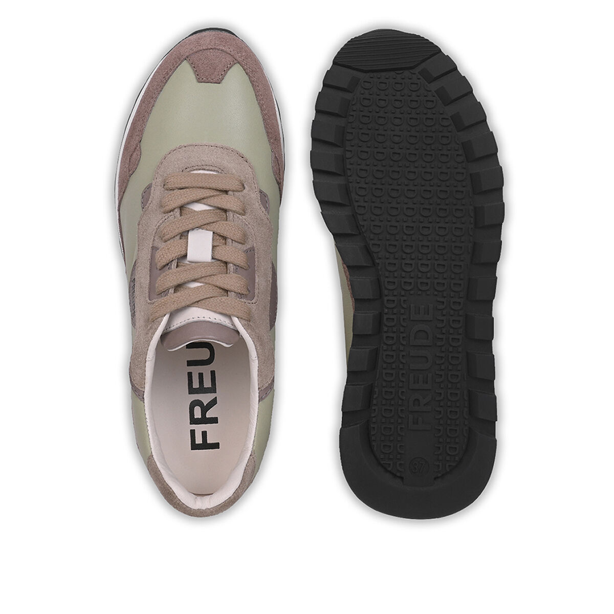 AGATA Mint mit Suede Taupe