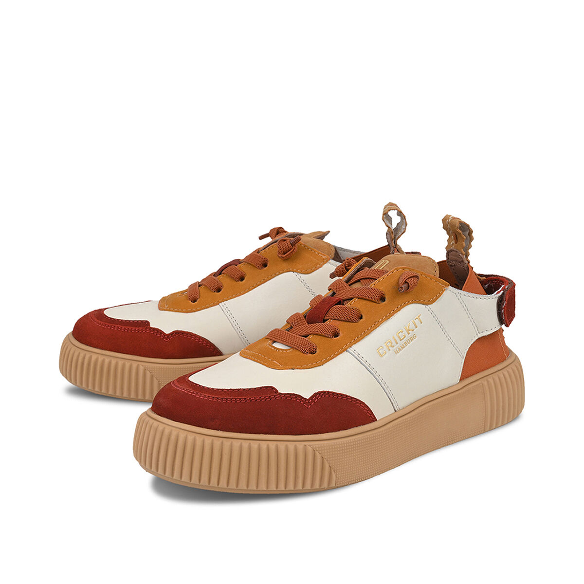 PARIA Rot, 37 - Crickit - Sneaker aus Leder - Bequeme Slip On Sneaker - Hochwertige Schuhe von CRICKIT - Leichte Turnschuhe