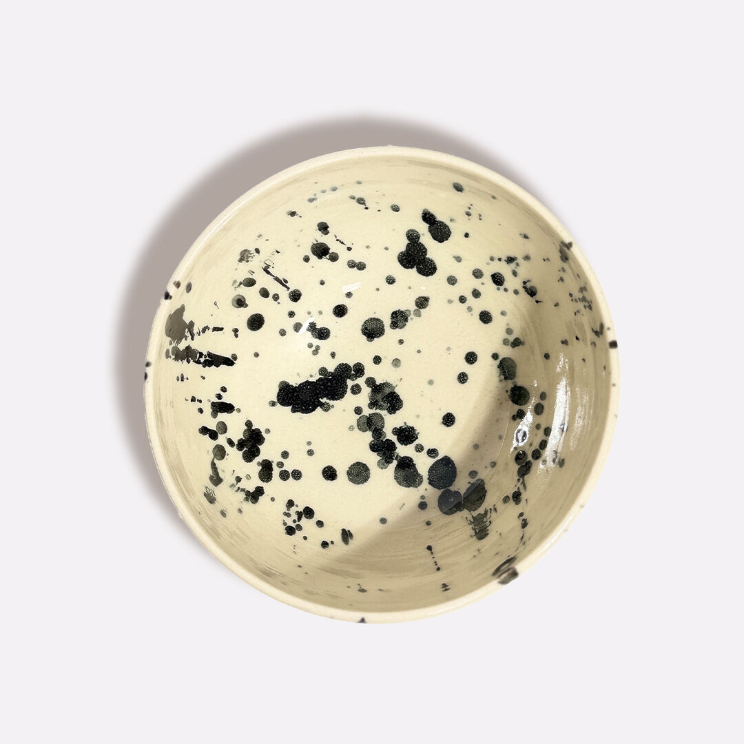 Mood Bowl Creme Black Speckle