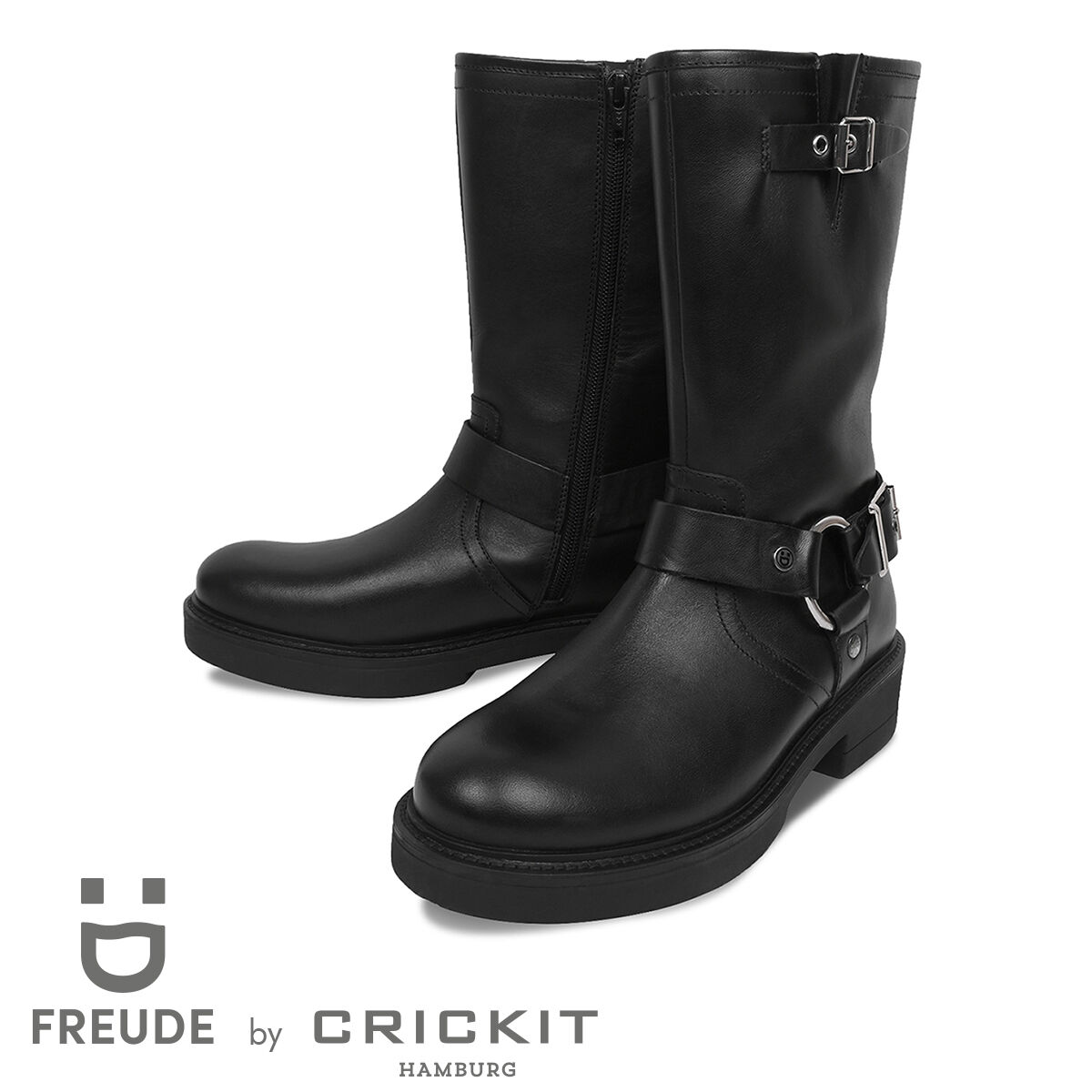 FREUDE BESSY Schwarz, 42 - FREUDE - Stiefel aus Leder - Hochwertige Schuhe von CRICKIT