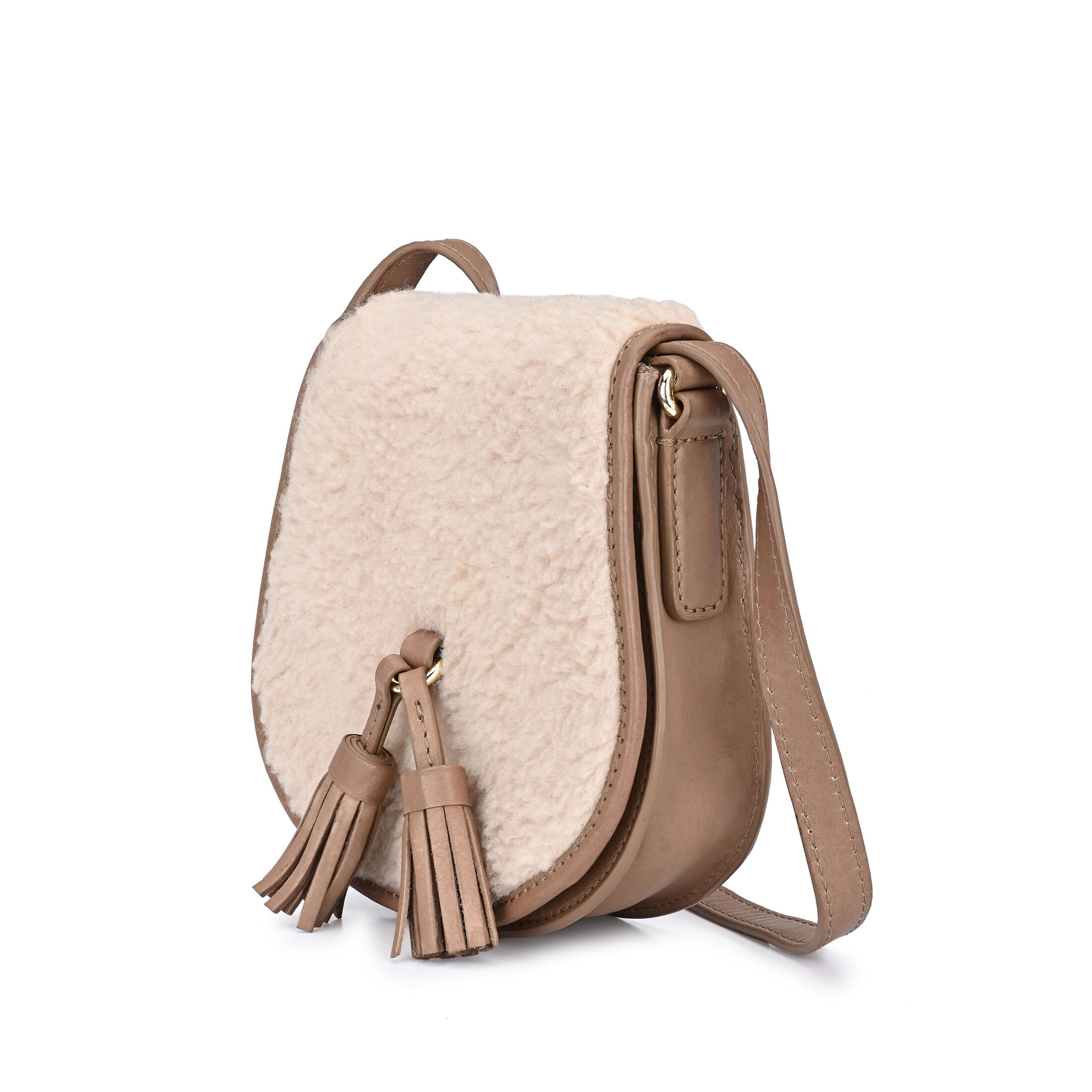 GLORIA Taupe mit Teddyfell