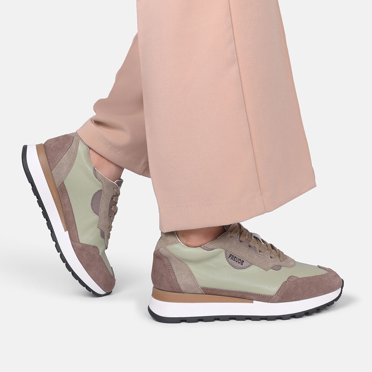 AGATA Mint mit Suede Taupe