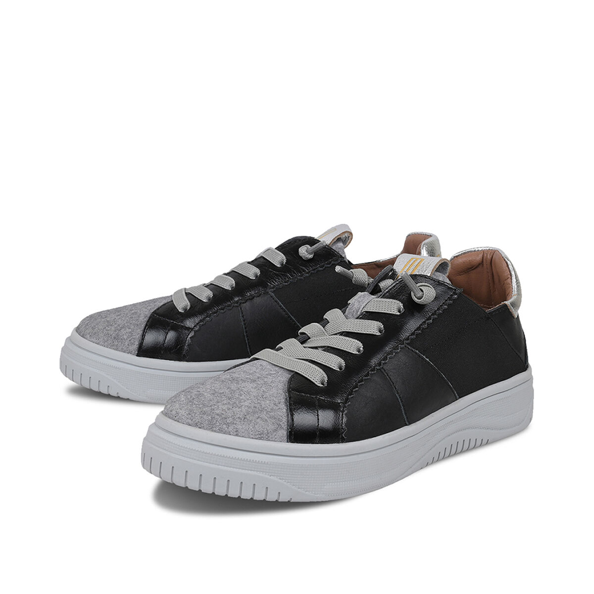 SILVIA Schwarz, 37 - Crickit - Sneaker aus Leder - Hochwertige Schuhe von CRICKIT - Leichte Turnschuhe