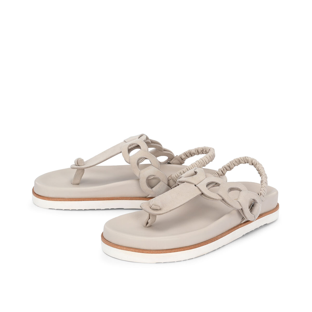ODINE Offwhite, 36 - Crickit - Sandalen aus Leder - Hellbeige - Hochwertige Schuhe von CRICKIT