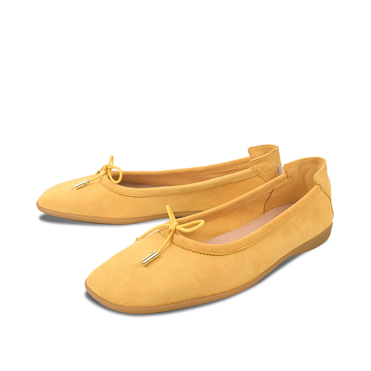 OMEGA Gelb, 36 - Crickit - Ballerina aus Leder - Oliv - Hochwertige Schuhe von CRICKIT