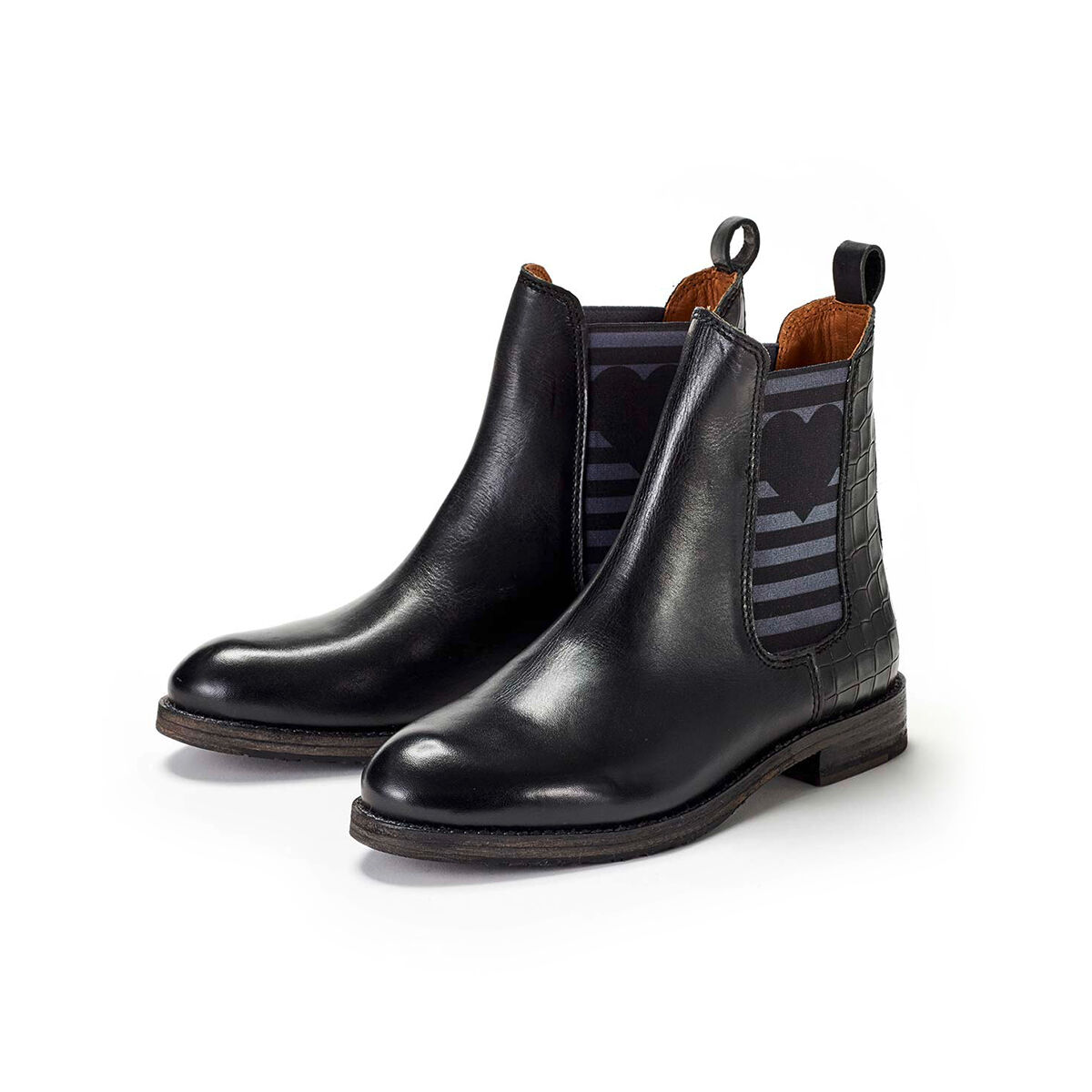 AMY Kroko Schwarz, 43 - Crickit - Stiefeletten aus Leder - Hochwertige Schuhe von CRICKIT