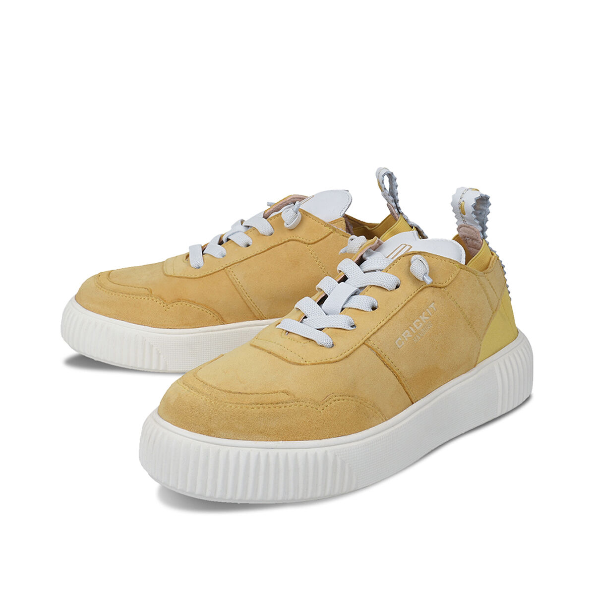 OAKLI Gelb, 36 - Crickit - Sneaker aus Leder - Bequeme Slip On Sneaker - Hochwertige Schuhe von CRICKIT - Leichte Turnschuhe