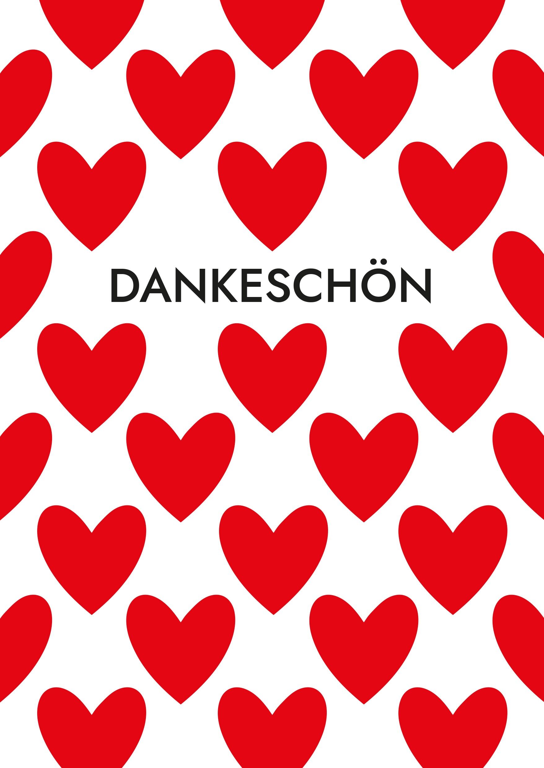 Card Dankeschön Weiß