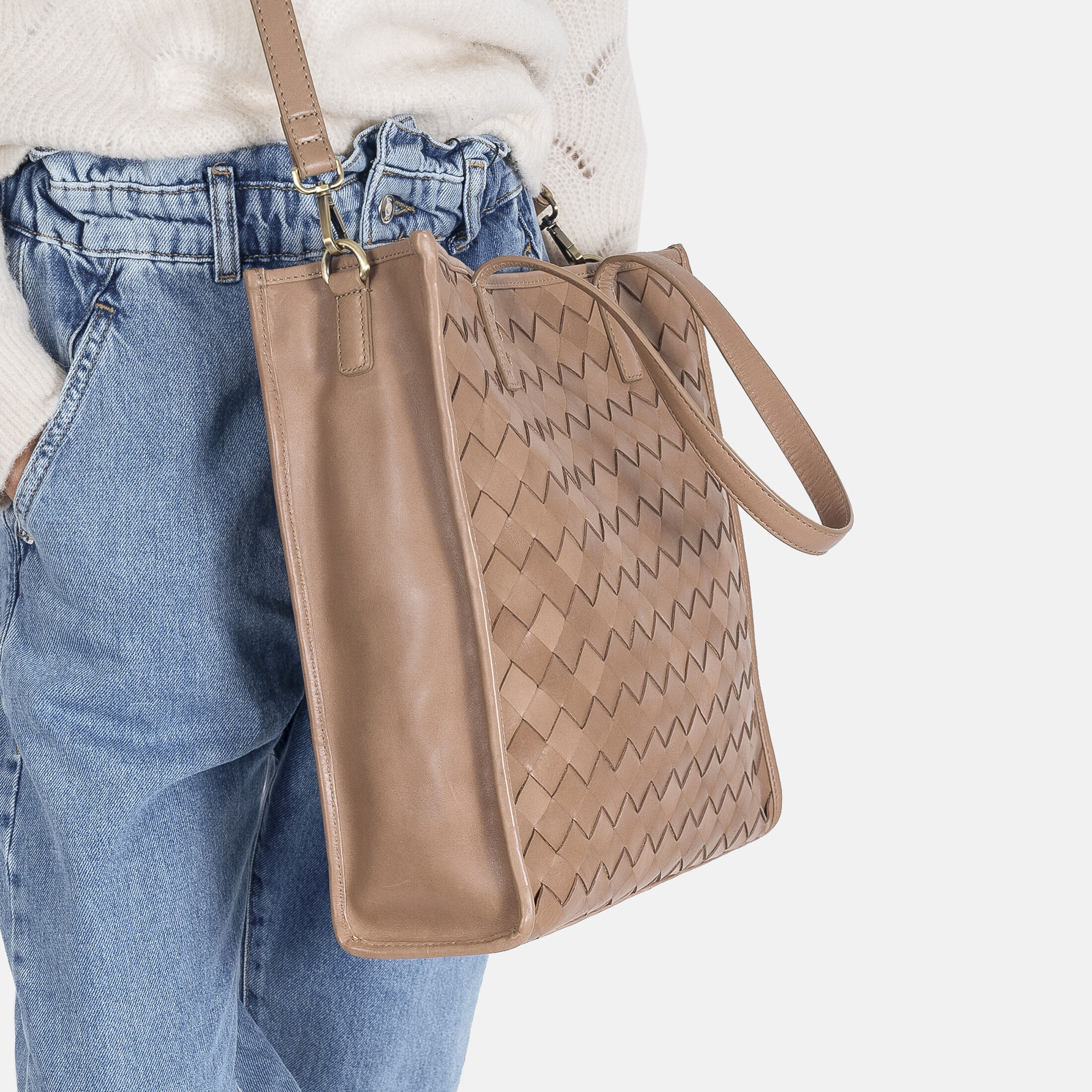 CALLIOPE Taupe geflochten