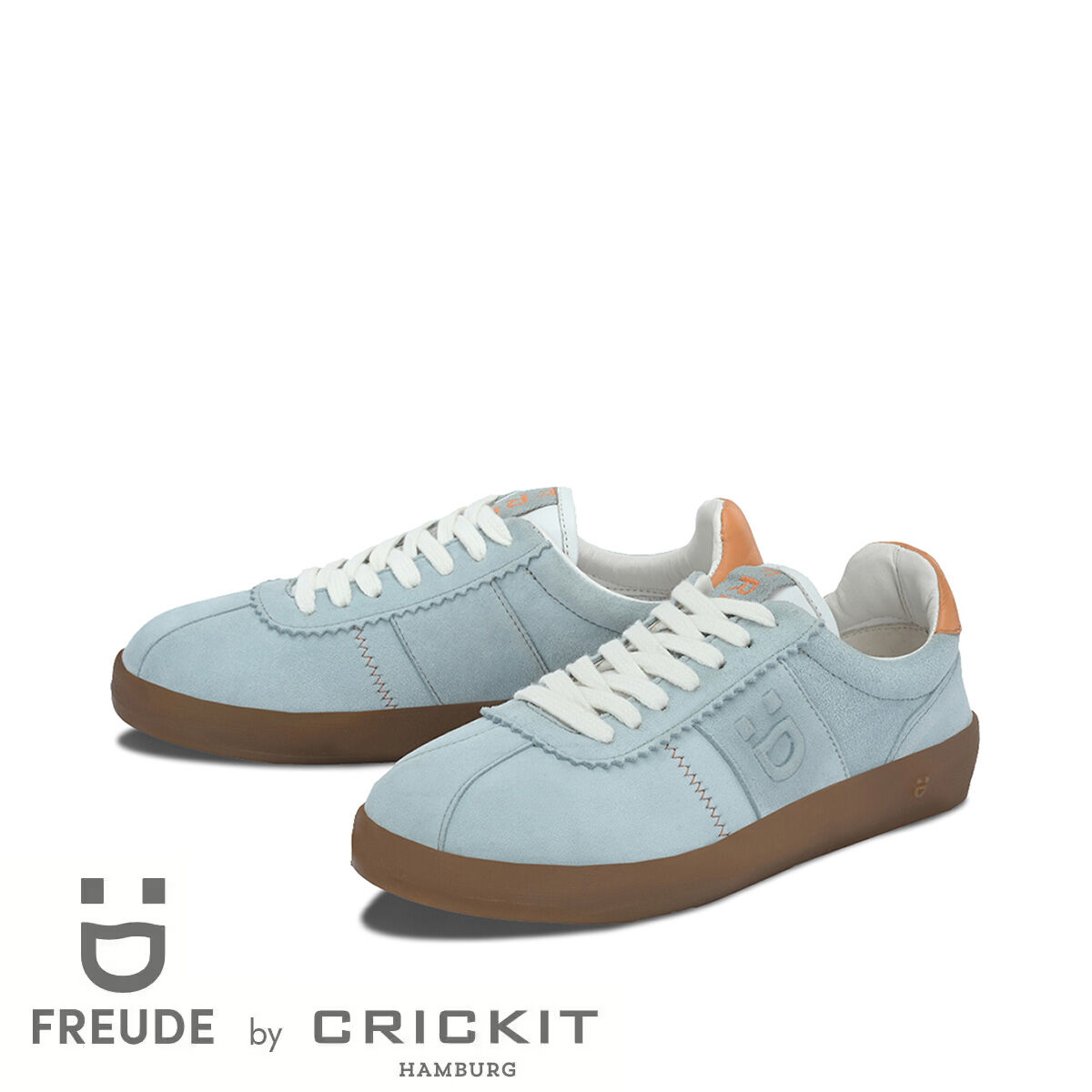 ARIELLE Blau, 39 - FREUDE - Sneaker aus Leder - Hellblau - Hochwertige Schuhe von CRICKIT - Leichte Turnschuhe