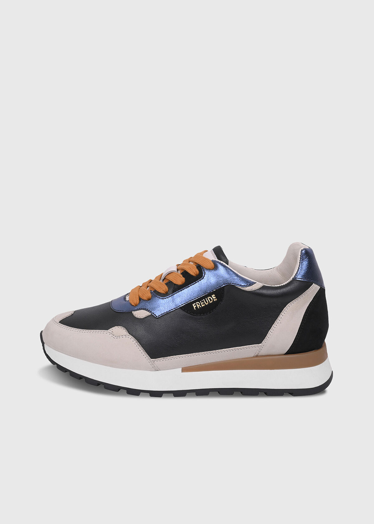 AGATA Suede Schwarz mit Suede Offwhite und Navy AGATA Suede Schwarz mit Suede Offwhite und Navy