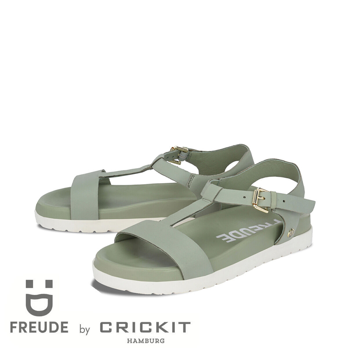 ARTE Mint, 41 - FREUDE - Sandalen aus Leder - Grün - Hochwertige Schuhe von CRICKIT
