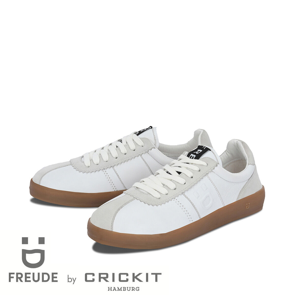 ARIELLE Weiss, 42 - FREUDE - Sneaker aus Leder - Weiß - Hochwertige Schuhe von CRICKIT - Leichte Turnschuhe