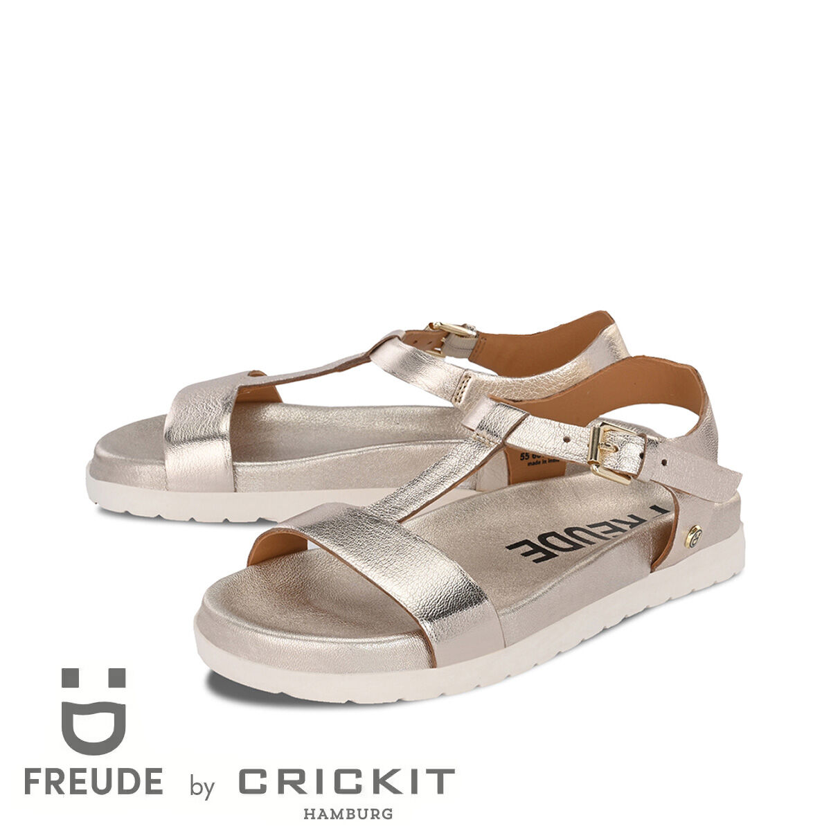 ARTE Gold, 38 - FREUDE - Sandalen aus Leder - Hochwertige Schuhe von CRICKIT
