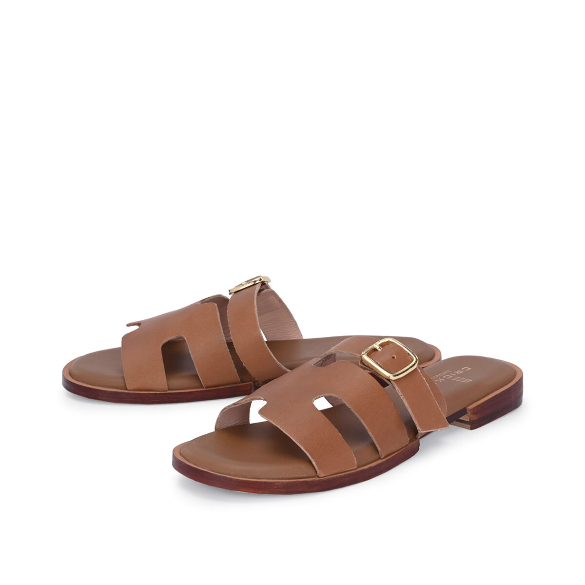 ODETTE Camel, 41 - Crickit - Sandalen aus Leder - Cognac - Hochwertige Schuhe von CRICKIT