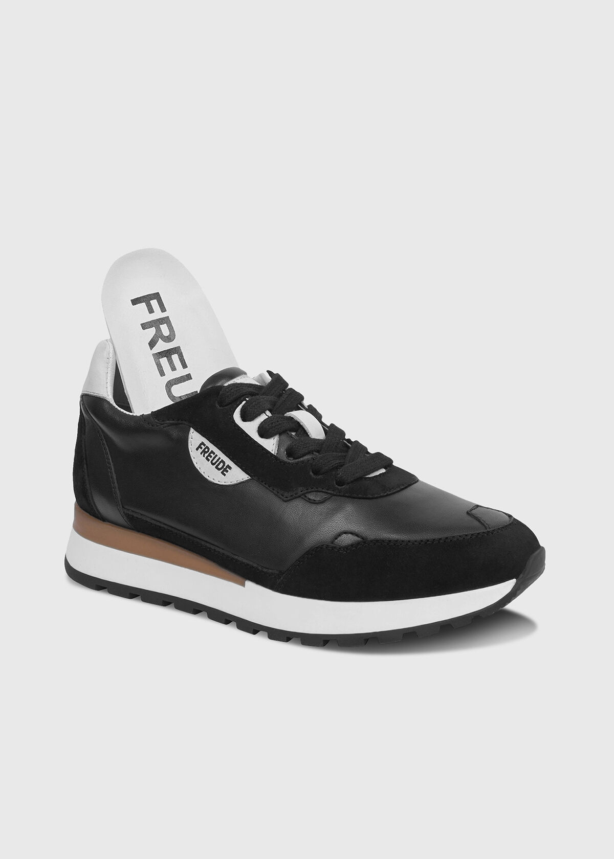 AGATA Suede Schwarz mit Weiss AGATA Suede Schwarz mit Weiss
