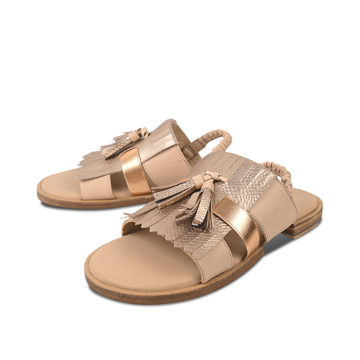 ROJA Platin, 39 - Crickit - Sandalen aus Leder - Hochwertige Schuhe von CRICKIT