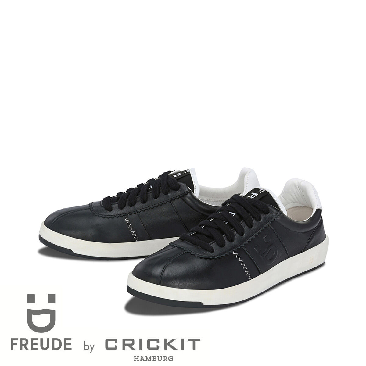 ARIELLE Schwarz, 39 - FREUDE - Sneaker aus Leder - Hochwertige Schuhe von CRICKIT - Leichte Turnschuhe