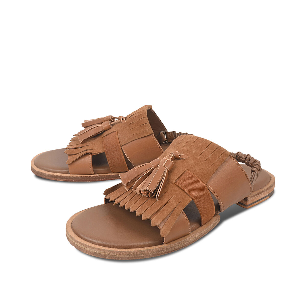 ROJA Camel, 39 - Crickit - Sandalen aus Leder - Hochwertige Schuhe von CRICKIT