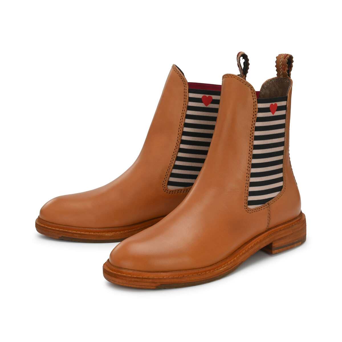 NADINE Braun, 38 - Crickit - Chelsea Boots aus Leder - Cognac - Hochwertige Schuhe von CRICKIT