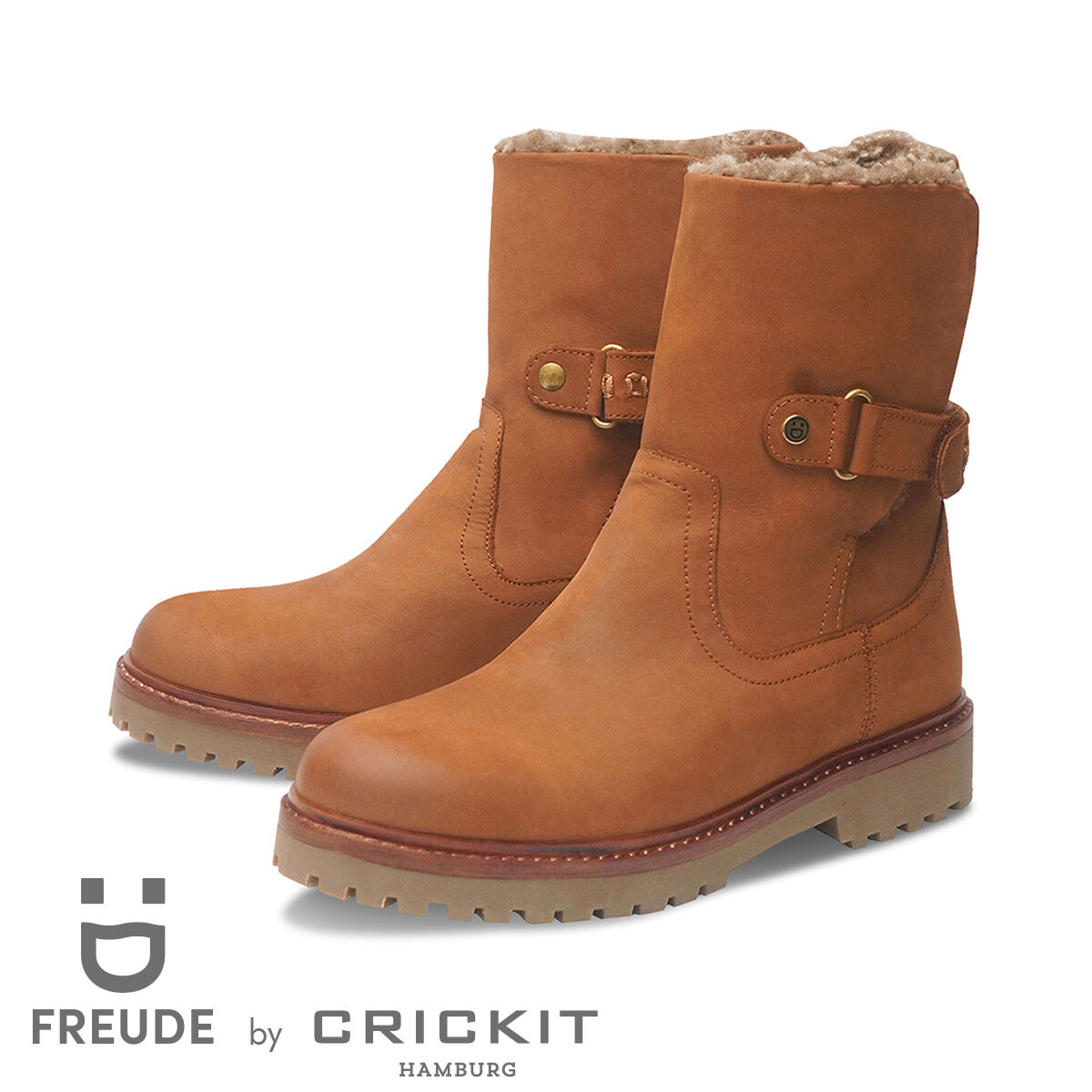 FREUDE BAYLA Lammfell Cognac