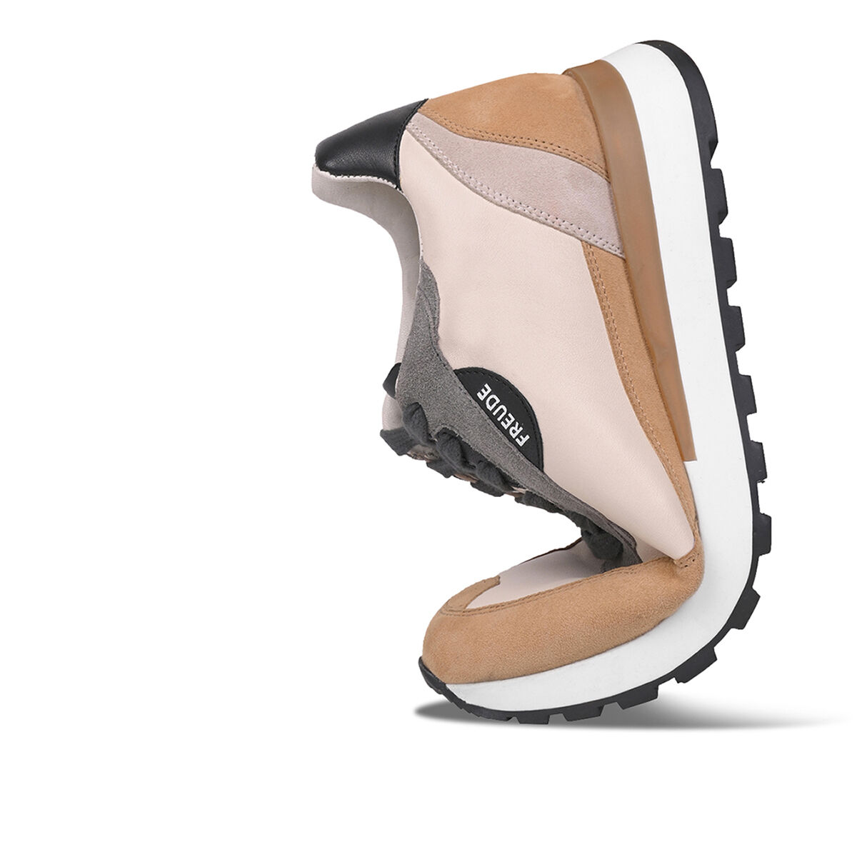 AGATA Suede Hanf mit Suede Grau und Offwhite